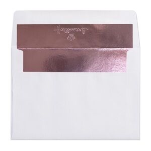 6ct Hallmark Pink Metallic Foil Lined Envelopes